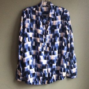 NWOT Olsen Ladies Pullover Multi Blue Size 8